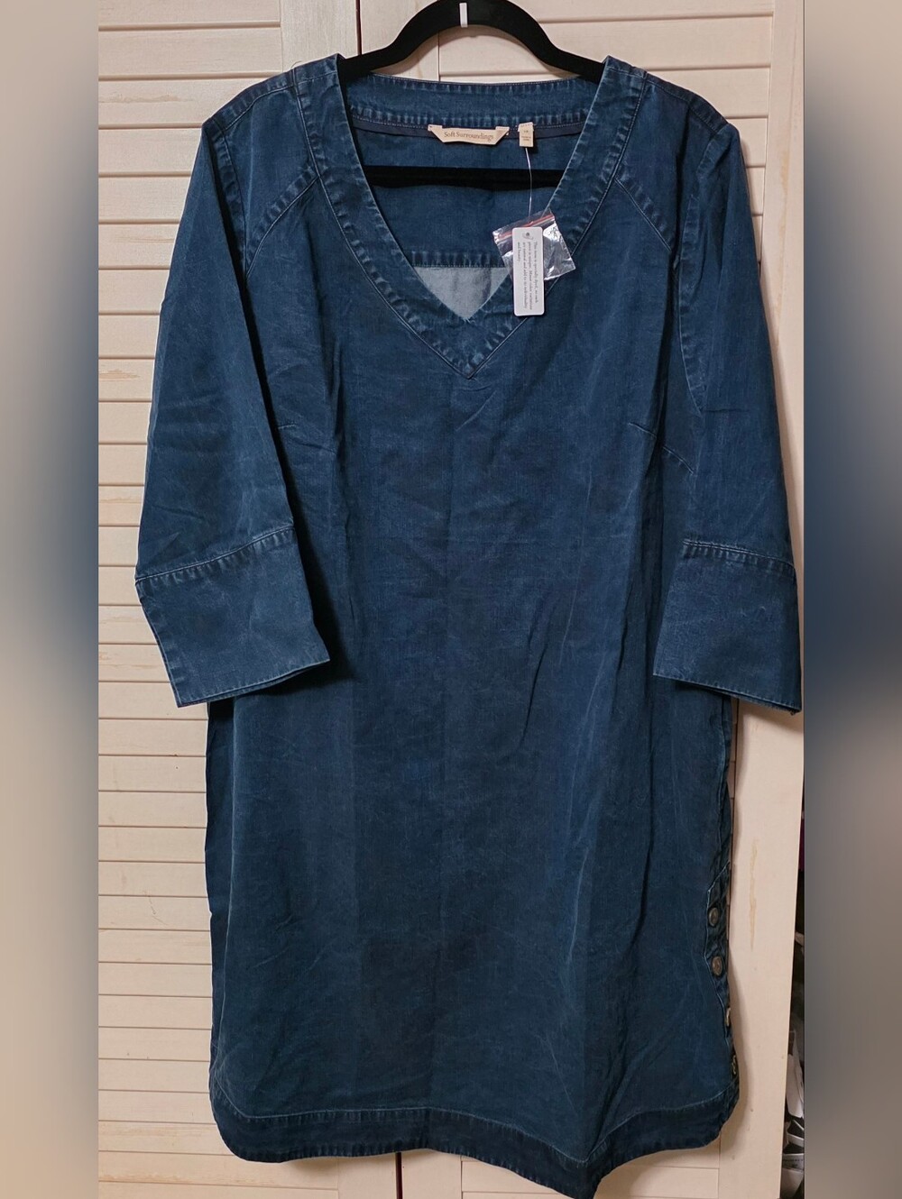 NWT Soft Surroundings Positano Getaway Denim Dress Size 1X